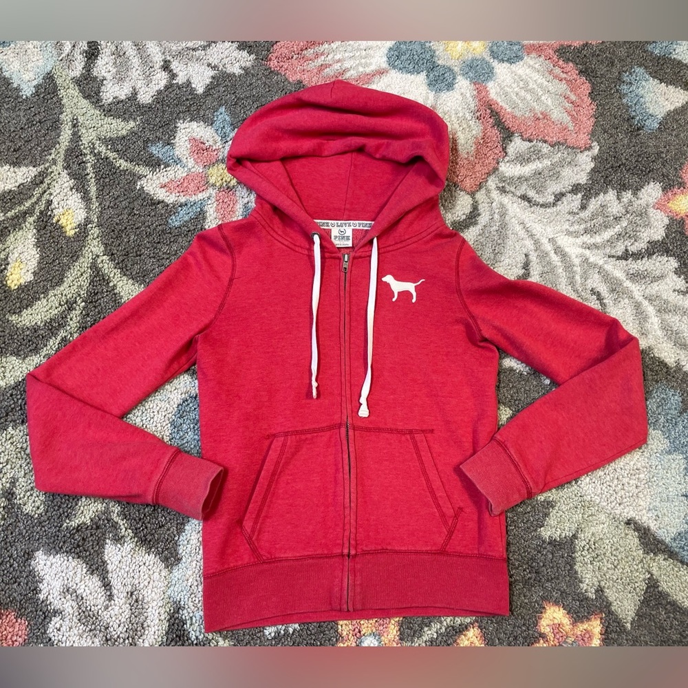 Victoria’s Secret Pink Full Zip Hoodie Small
